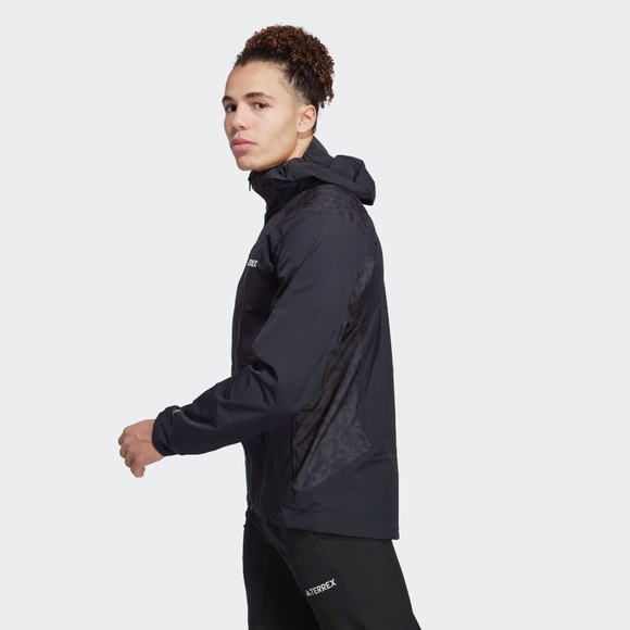 adidas TERREX Xperior Hybrid Rain Jacket HN2912 (Black) - Picture 3 of 8